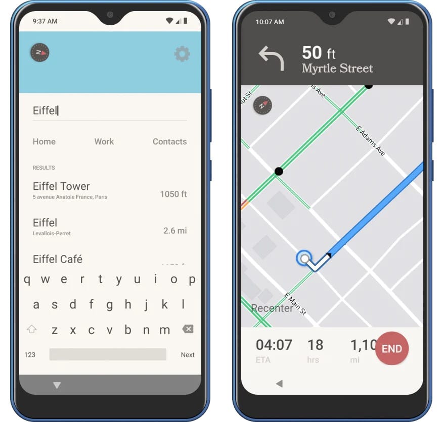 The Wisephone II has maps installed as default